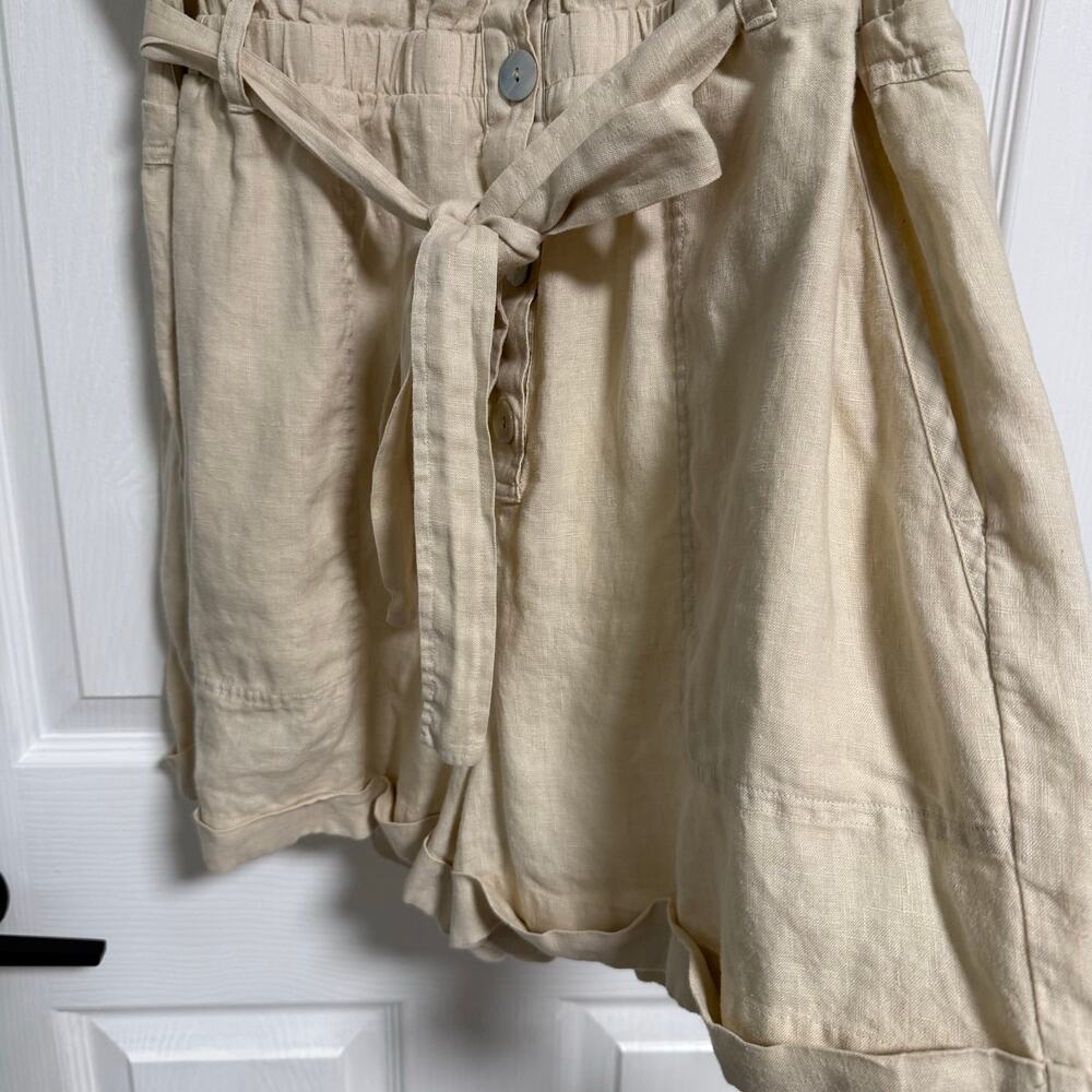 Anthropologie Cloth & Stone Women's Linen Utility Romper Size Large - Picture 4 of 12